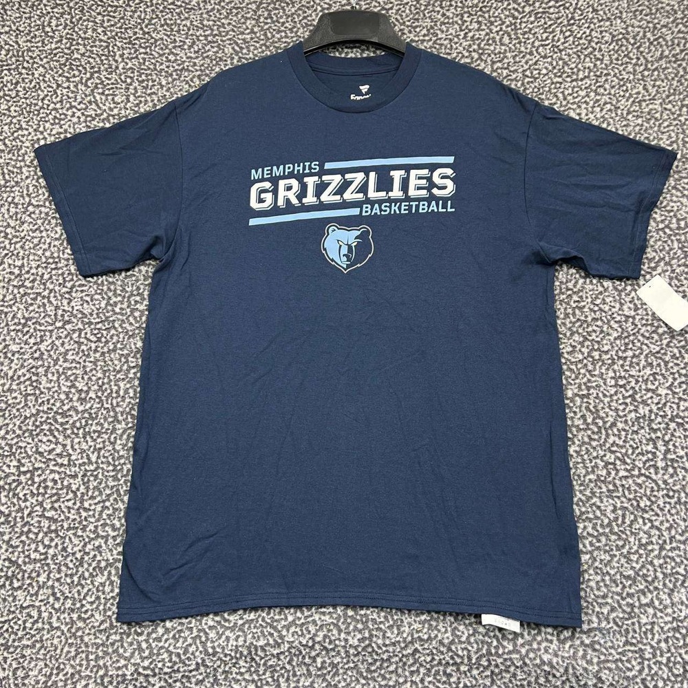 Memphis Grizzlies Shirt Men Large Blue Fanatics Short Sleeve‎ Crew Neck New L